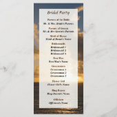 Sunrise with Clouds St. Martin Wedding Programme Programma (Achterkant)