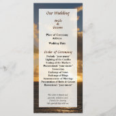 Sunrise with Clouds St. Martin Wedding Programme Programma (Voorkant)