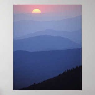 Sunrise, Zuid-Appalachian Mountains, groot Poster