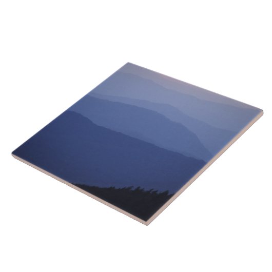 Sunrise, Zuid-Appalachian Mountains, groot Tegeltje (Zijkant)