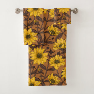 Sunroot, tournesol sauvage en jaune et marron