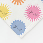 Suns Fleece Deken (Hoek)