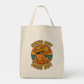 Suns Out Buns Out Funny Summer Beach Tote Bag (Achterkant)