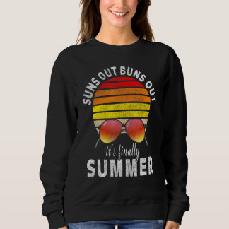 Suns Out buns uit zijn eindelijk zomer retro Vinta Trui