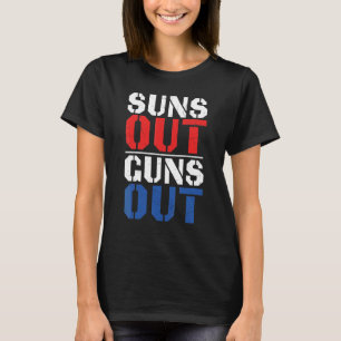 Suns Out Pistolen 4 juli Bodybuilding T-shirt