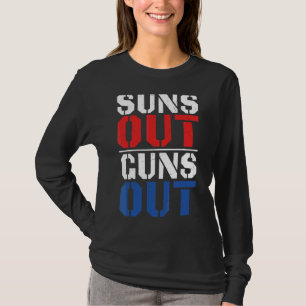 Suns Out Pistolen 4 juli Bodybuilding T-shirt