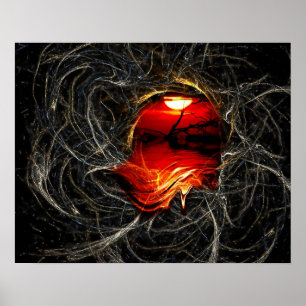 Sunsation Rode Zonsondergang Smelt Poster