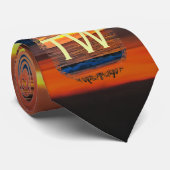 Sunset 1577 Monogram Stropdas (Opgerold)