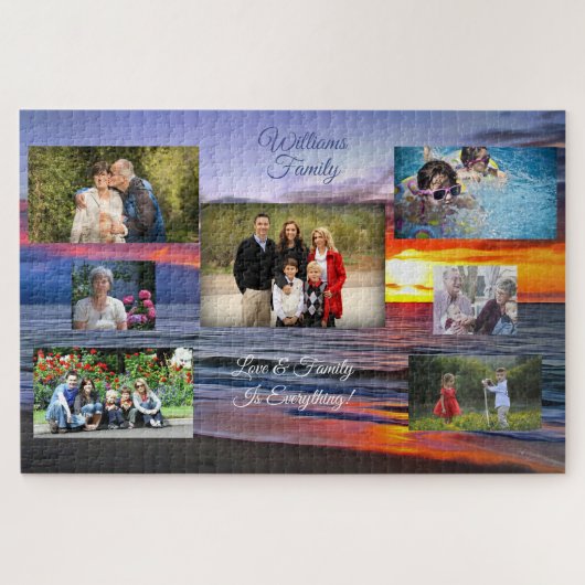 Sunset 1739 Family Collage Legpuzzel (Horizontaal)