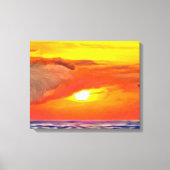 Sunset 2443 Art Canvas Afdruk (Voorkant)
