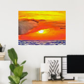 Sunset 2443 Art Print (Thuiskantoor)