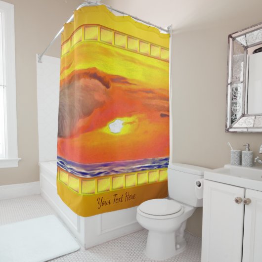 Sunset 2443 douchegordijn (In situ)