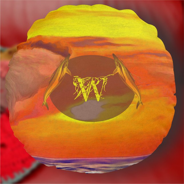 Sunset 2443 rond kussen (Creator heeft geüpload)