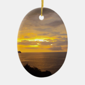 Sunset 2 Costa Rica Keramisch Ornament