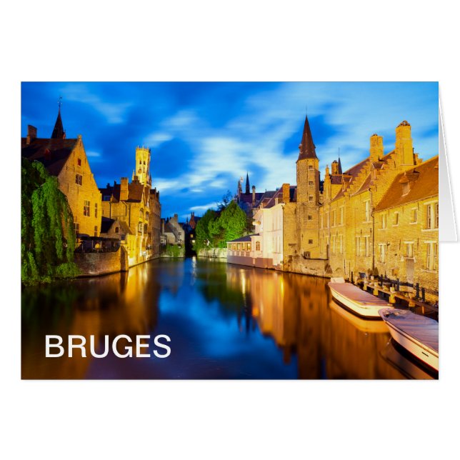 Sunset à Bruges. Belgique (Devant horizontal)