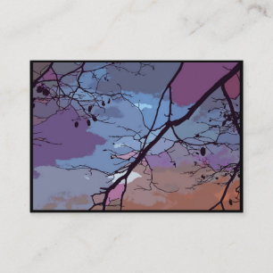 Sunset Abstract ATC Visitekaartje