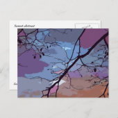 Sunset Abstract Briefkaart (Voorkant / Achterkant)