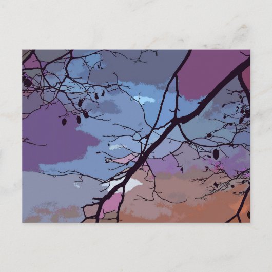 Sunset Abstract Briefkaart (Voorkant)