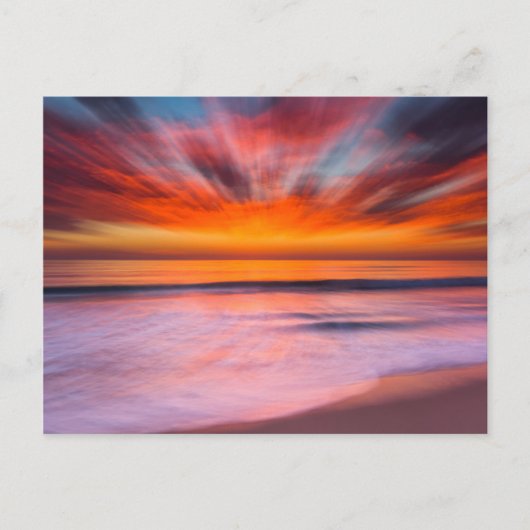 Sunset abstract uit Tamarack Beach Briefkaart (Voorkant)
