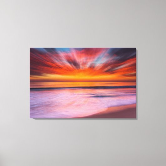 Sunset abstract uit Tamarack Beach Canvas Afdruk (Voorkant)