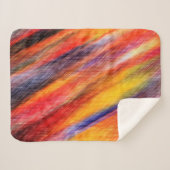 Sunset Abstracte kleuren Sherpa Blanket Sherpa Deken (Voorkant (horizontaal))