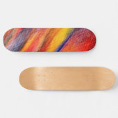 Sunset Abstracte kleuren Skateboard Colorful (Horizontaal)