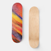 Sunset Abstracte kleuren Skateboard Colorful (Voorkant)