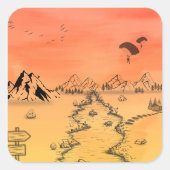 Sunset Adventure Path Sticker (Voorkant)