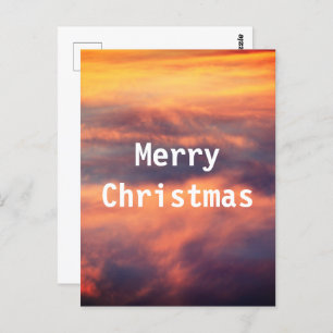 Sunset Afbeelding Schilderachtig Foto met kerstmis Briefkaart