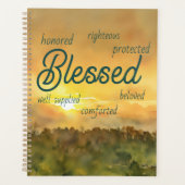 Sunset Affirmations Planner (Devant)