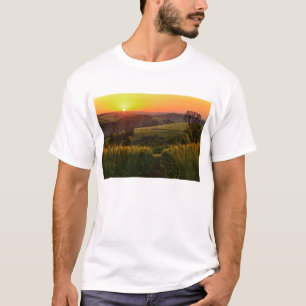 Sunset Agriculture Wheat T-shirt