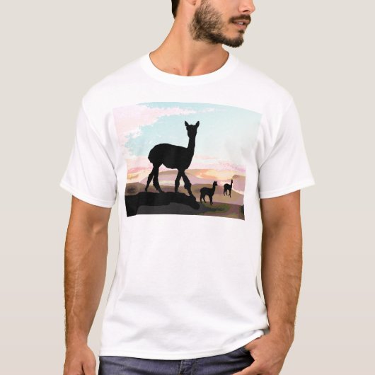 Sunset Alpacas T-shirt (Voorkant)