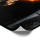 Sunset and Snowy Field Poster (Hoek)