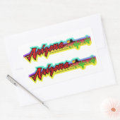 Sunset Arizona Rechthoekige Sticker (Envelop)