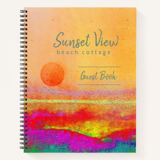 Sunset Art Beach House Location de vacances Livre (Devant)