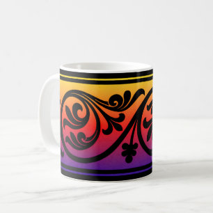 Sunset Art Deco Style Mok Cup
