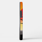 Sunset Artistic Inked Mountain Lion iPhone 12 Hoes (Achterkant / Rechts)