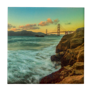 Sunset at Baker Beach Tegeltje