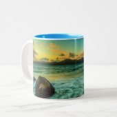 Sunset at Baker Beach Tweekleurige Koffiemok (Voorkant links)
