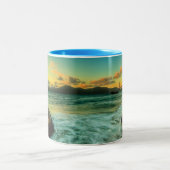 Sunset at Baker Beach Tweekleurige Koffiemok (Center)