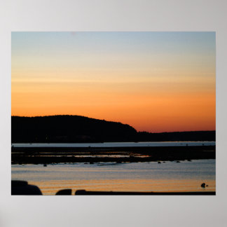 Sunset at Bar Harbour 2009 Poster