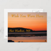 Sunset at Bar Harbour Briefkaart (Voorkant / Achterkant)