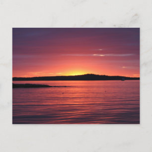 Sunset at Bar Harbour, Maine Briefkaart