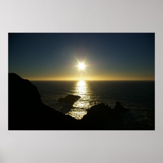 Sunset at Big Sur Poster (Voorkant)