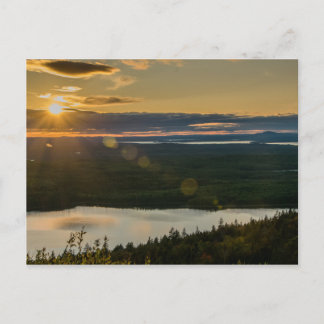 Sunset at Cadillac Mountain Acadia NP Briefkaart