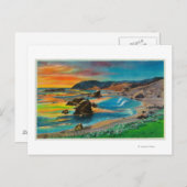 Sunset at Cape San SebastianCoast Briefkaart (Voorkant / Achterkant)