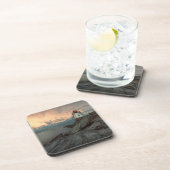 Sunset at Castle Hill Lighthouse Drankjes Onderzetter (Rechterzijde)