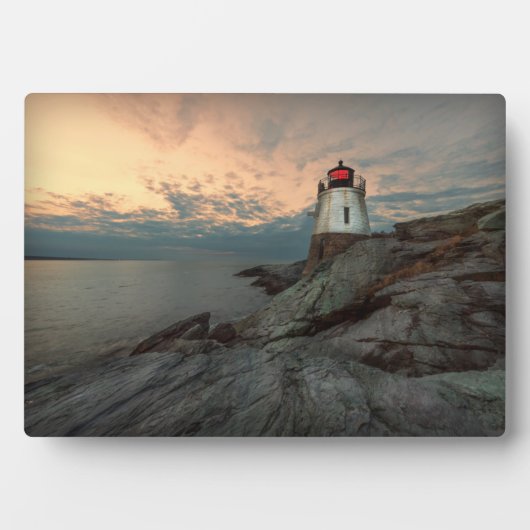 Sunset at Castle Hill Lighthouse Fotoplaat (voorkant)