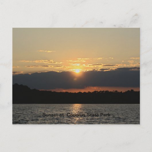 Sunset at Codorus State Park Briefkaart (Voorkant)
