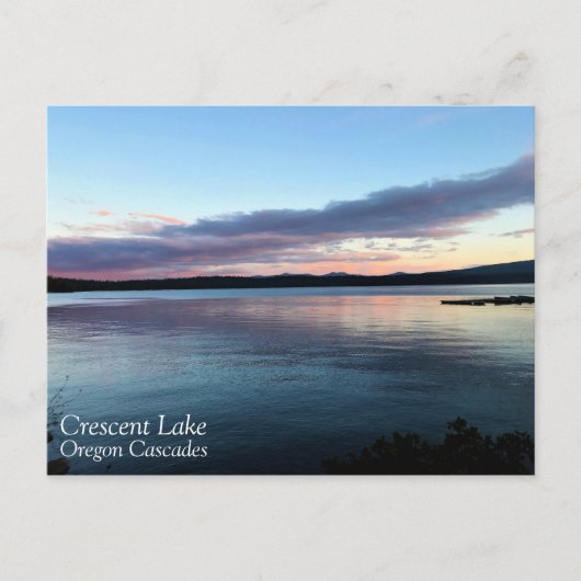 Sunset at Crescent Lake, Oregon Briefkaart (Voorkant)